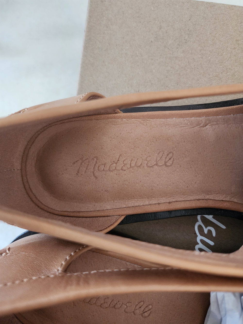Madewell Cutout Loafers In Vachetta Leather Size 8, Style NK672 - Picture 12 of 15